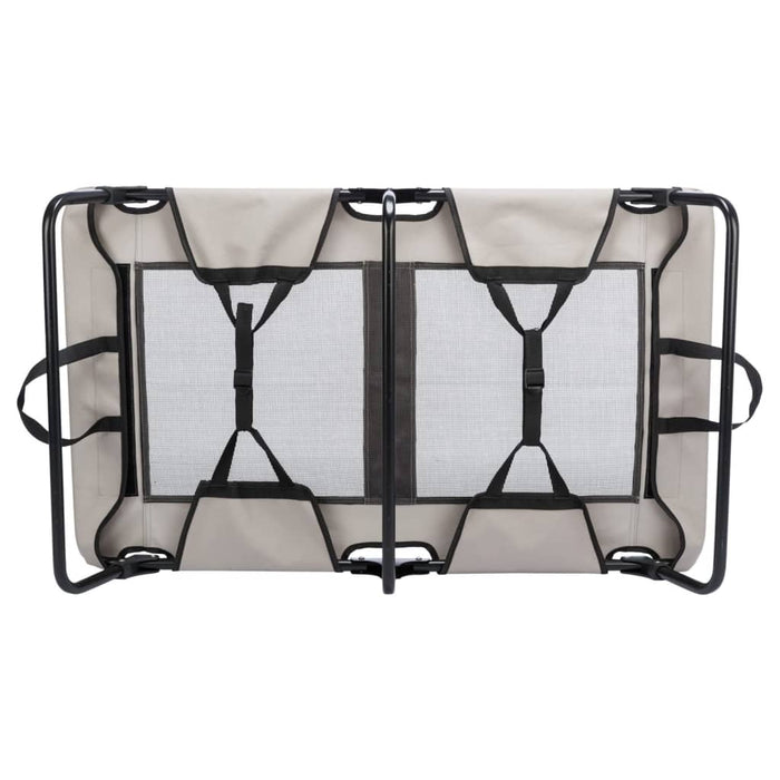 TRIXIE Lettino per Cani 79x19x50 cm Grigio e Nero 444002