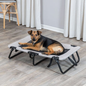 TRIXIE Lettino per Cani 79x19x50 cm Grigio e Nero 444002