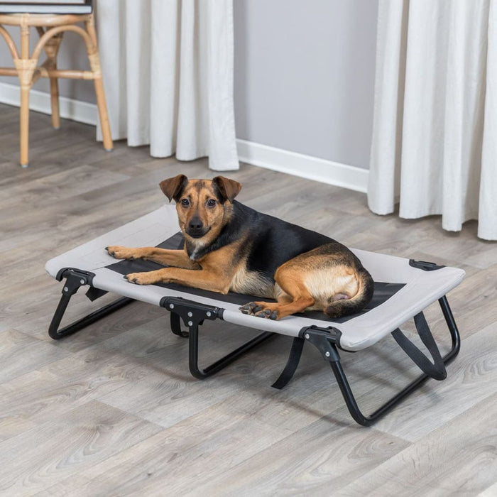 TRIXIE Lettino per Cani 79x19x50 cm Grigio e Nero 444002