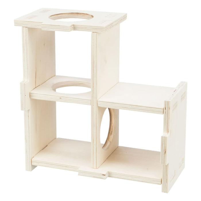 TRIXIE Casetta per Roditori con 3 Camere 30x12x30 cm in Legno 444018