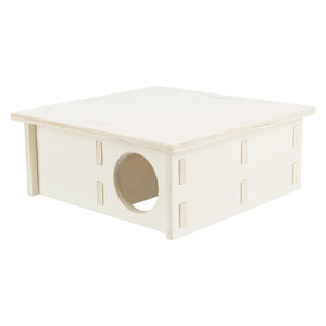 TRIXIE Casetta per Roditori con 4 Camere 25x10x25 cm in Legno cod 10270