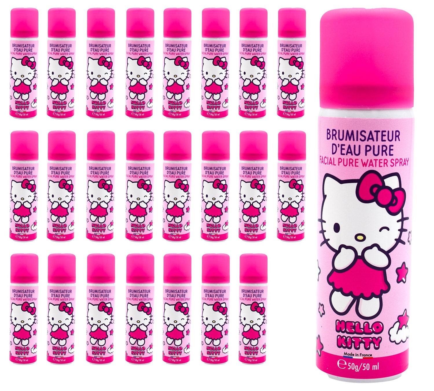 Set 24 Bombolette Nebulizzatore di Acqua per Bambini 50 ml Hello Kitty