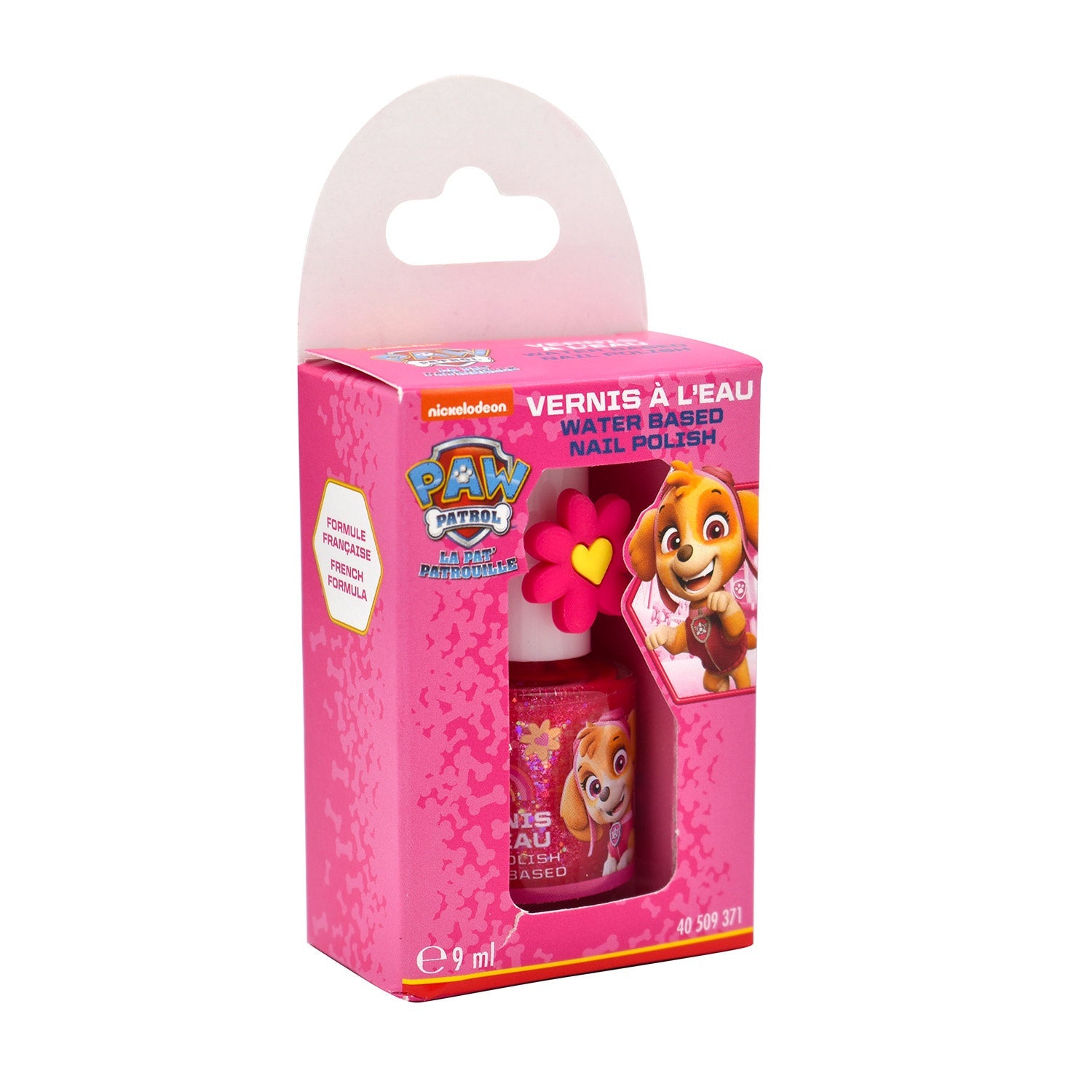 Set 18 Smalti Paw Patrol con Anello per Bambini a Base Acqua 9 ml Rosa