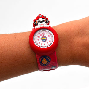 Set 12 Orologi da Polso Bracciale per Bambini Paw Patrol Colorazione Rosso