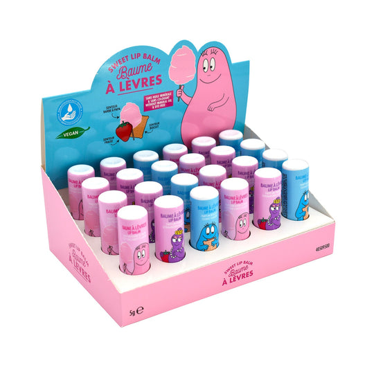 Set 24 Burro Cacao Barbapapà per Bambini da 5 gr 3 Gusti Assortiti