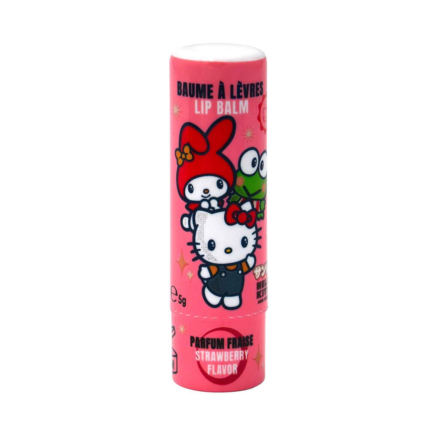 Set 24 Burro Cacao Hello Kitty per Bambini da 5 gr Gusto Fragola