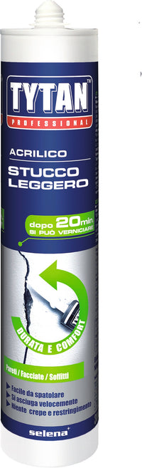 Tytan stucco leggero ml.300  col. bianco (12 pezzi) - Tytan