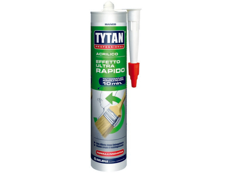 Tytan silicone acrilico ultra rapido ml. 300 - bianco (12 pezzi) - Tytan