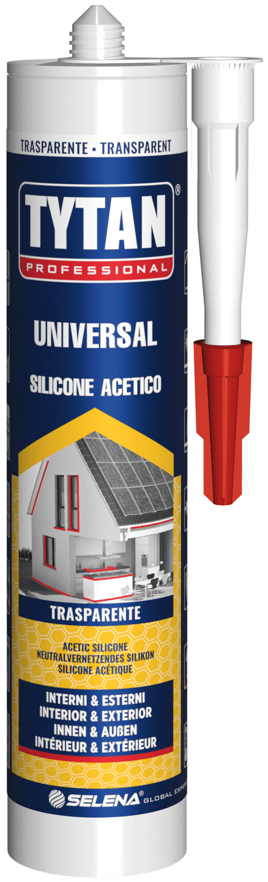 Tytan silicone acetico universale  ml. 280 - avorio (24 pezzi) - Tytan