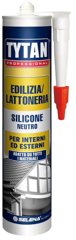 Tytan silicone edilizia neutro  ml. 300 - bianco (24 pezzi) - Tytan