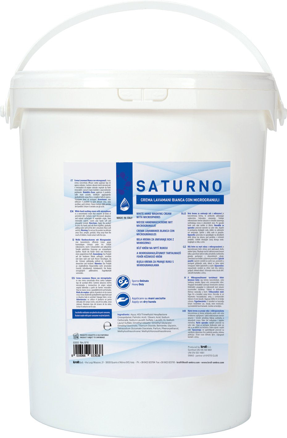 Pasta lavamani saturno  lt.4 (4 pezzi) - 