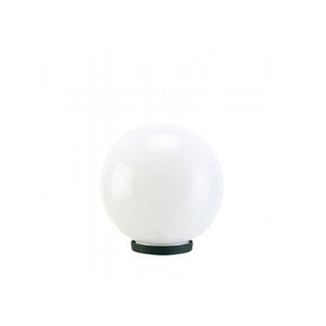 Testa-Palo 1 Luce Globo In Termoplastco Sfera Ø 20 Cm Nero - Opale