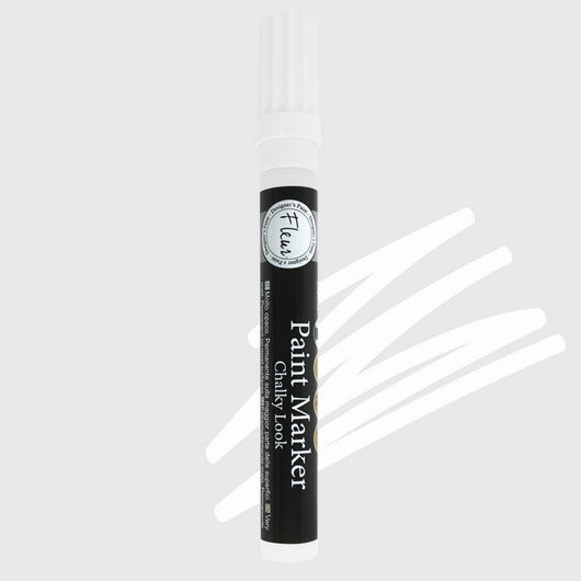 Pennarello Fleur Marker Paint Super Opaco per Decorazioni Pittura Colore: Titanium White