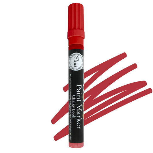 Pennarello Fleur Marker Paint Super Opaco per Decorazioni Pittura Colore: Cherry Lips