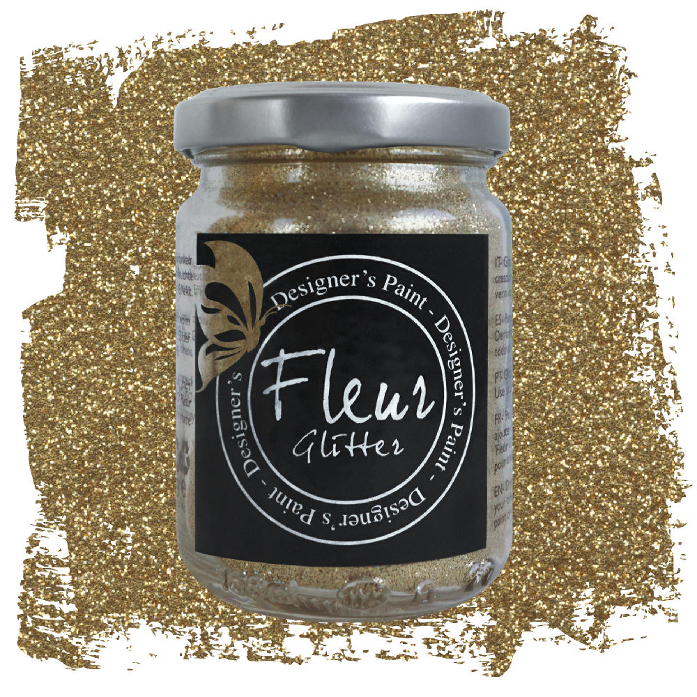 Glitter in Polvere Fleur per Pittura Vernici Decorazioni 90 gr Colore: Champagne