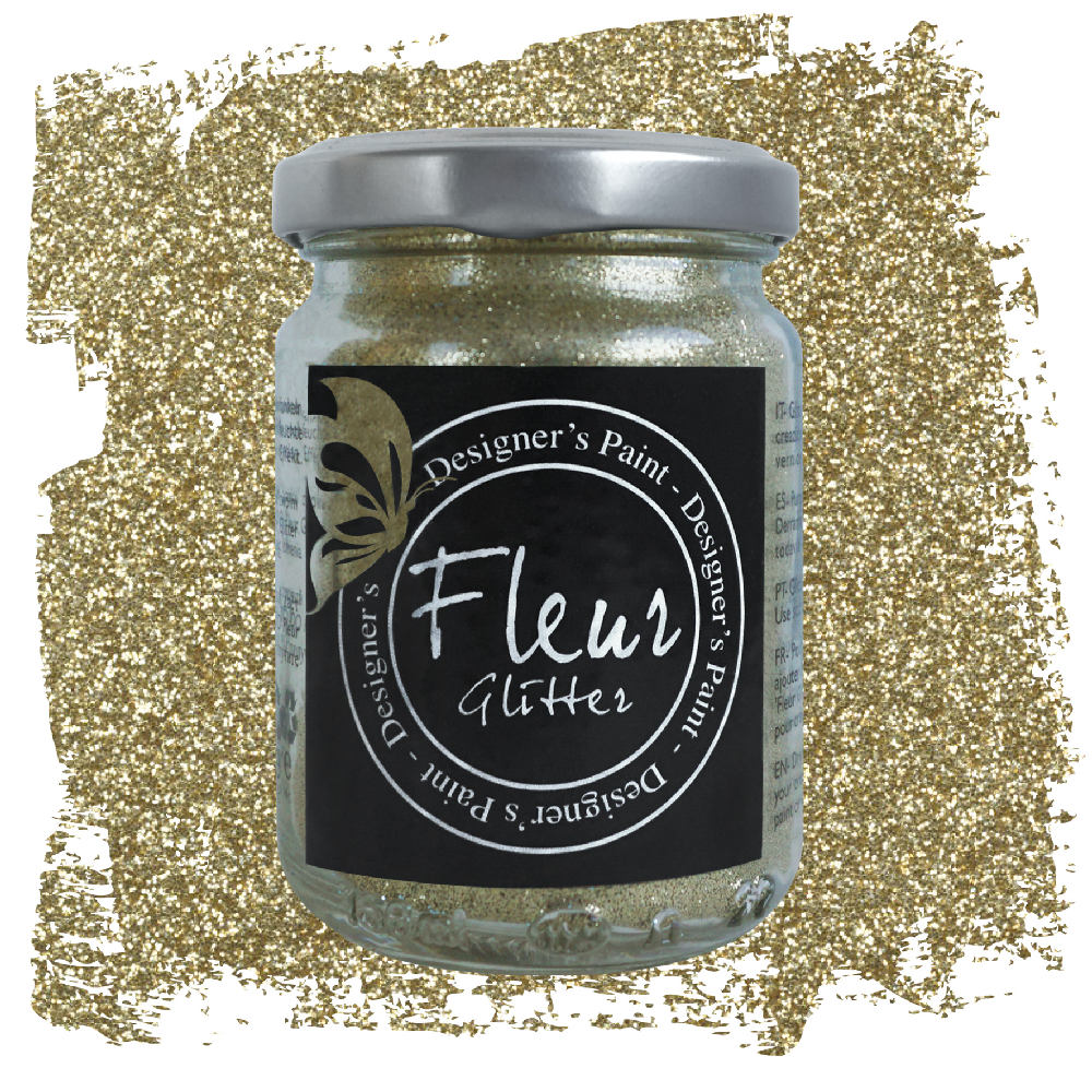 Glitter in Polvere Fleur per Pittura Vernici Decorazioni 90 gr Colore: Gold