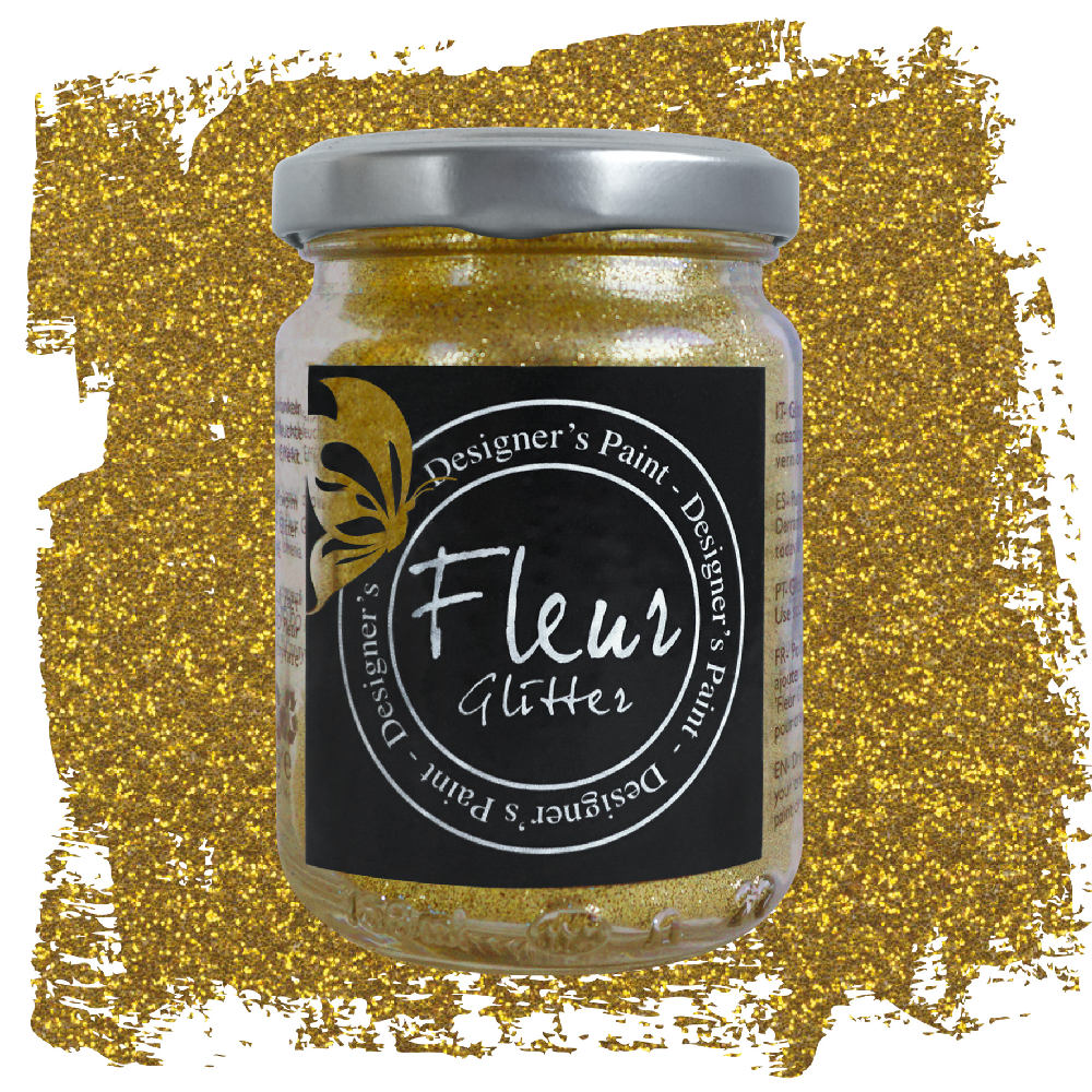 Glitter in Polvere Fleur per Pittura Vernici Decorazioni 90 gr Colore: Royal Gold