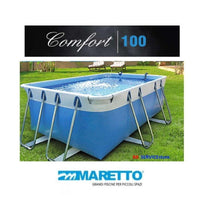 Piscina Rettangolare Maretto Comfort 100 - Dimensioni 2,00 X 4,00 H 1,00 + Kit Filtrazione