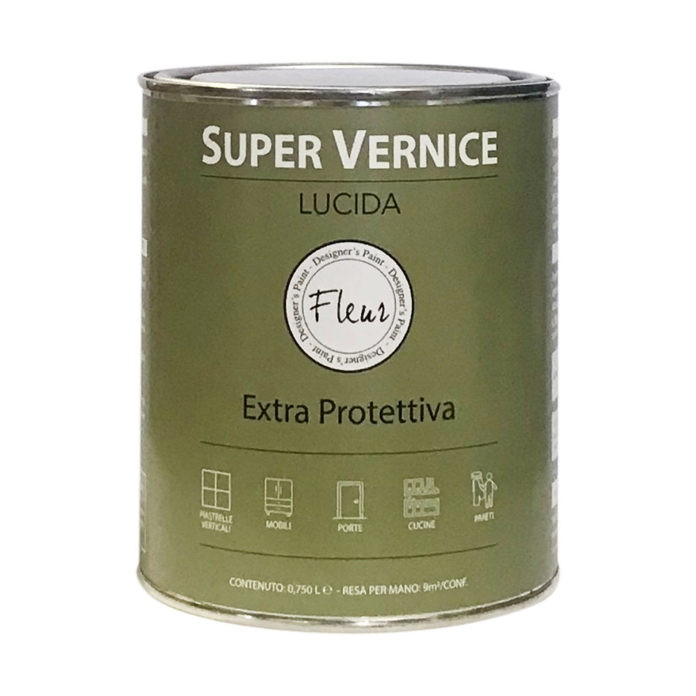 Vernice di Finitura Trasparente Fleur Finish Monocomponente Finitura: Lucida, Formato: 750 ml