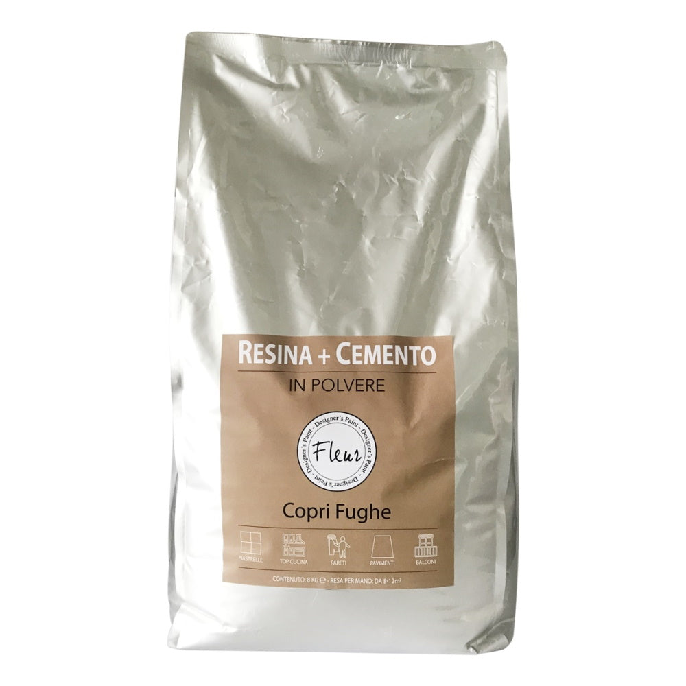 Resina Cemento Copertura Fughe Piastrelle Pavimento in Povlere 8 Kg Fleur