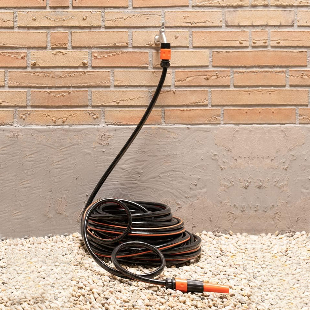 Tubo da Giardino 25 Metri Ø13 in PVC Resistente Raggi UV Irrigazione Giardino