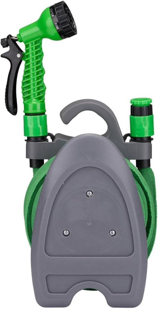 Tubo Pompa dell'Acqua da Giardino Estendibile 10 Metri Rivestimento Elasticizzato Verde Kinzo