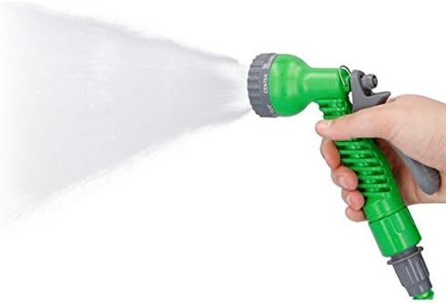 Tubo Pompa dell'Acqua da Giardino Estendibile 10 Metri Rivestimento Elasticizzato Verde Kinzo