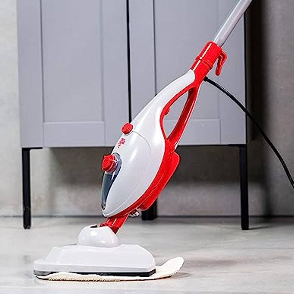 Mop 2 in 1 Pulitore Manuale DD7001 Scopa a Vapore 1300Watt 4 Accessori Cavo 5 Mt