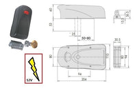 CISA SERRATURA 1A610-000 ELETTRIKA APPL.X LEGNO