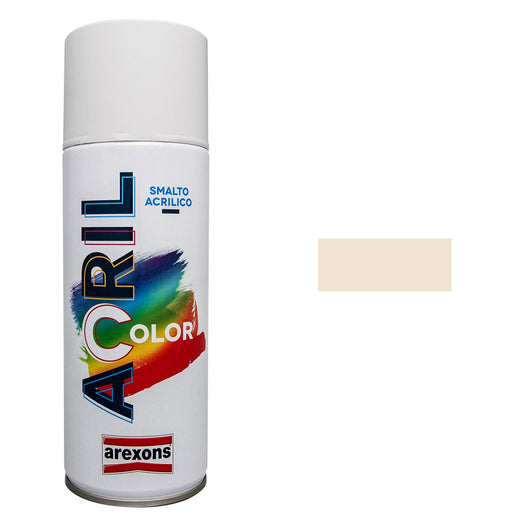 Smalto Spray Acricolor Vernice Acrilica per Metallo Legno Muro Interno Esterno Colore: Avorio