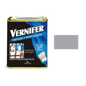 Vernice Antiruggine Vernifer Brillante Satinata Metallizzata Interno Esterno Colore: Alluminio Metallizzato