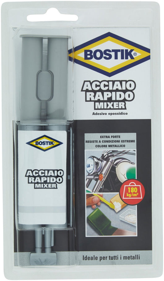 12pz bostik acciaio rapido mixer 24 ml 41505