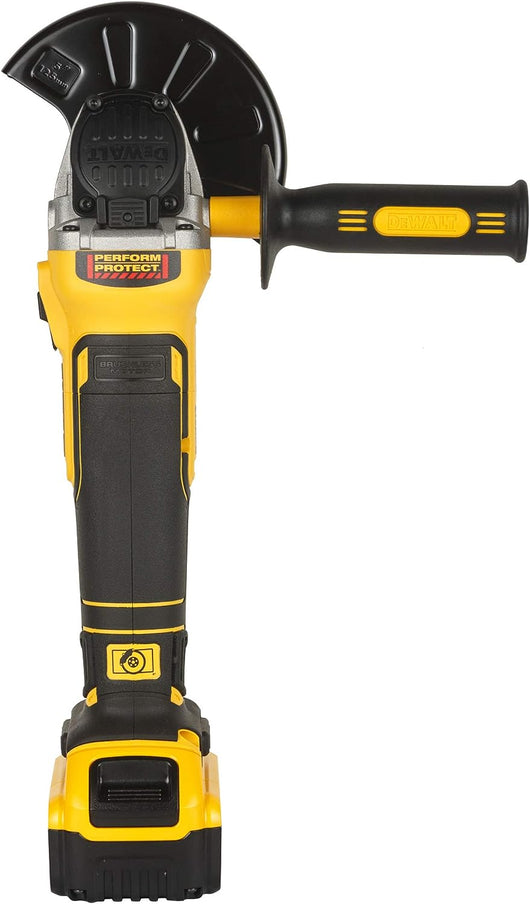 DeWalt Smerigliatrice frullino Brushless XR Ø125 mm con 2 batteria 18V 5Ah, caricabatterie e valigetta TSTAK DCG405P2