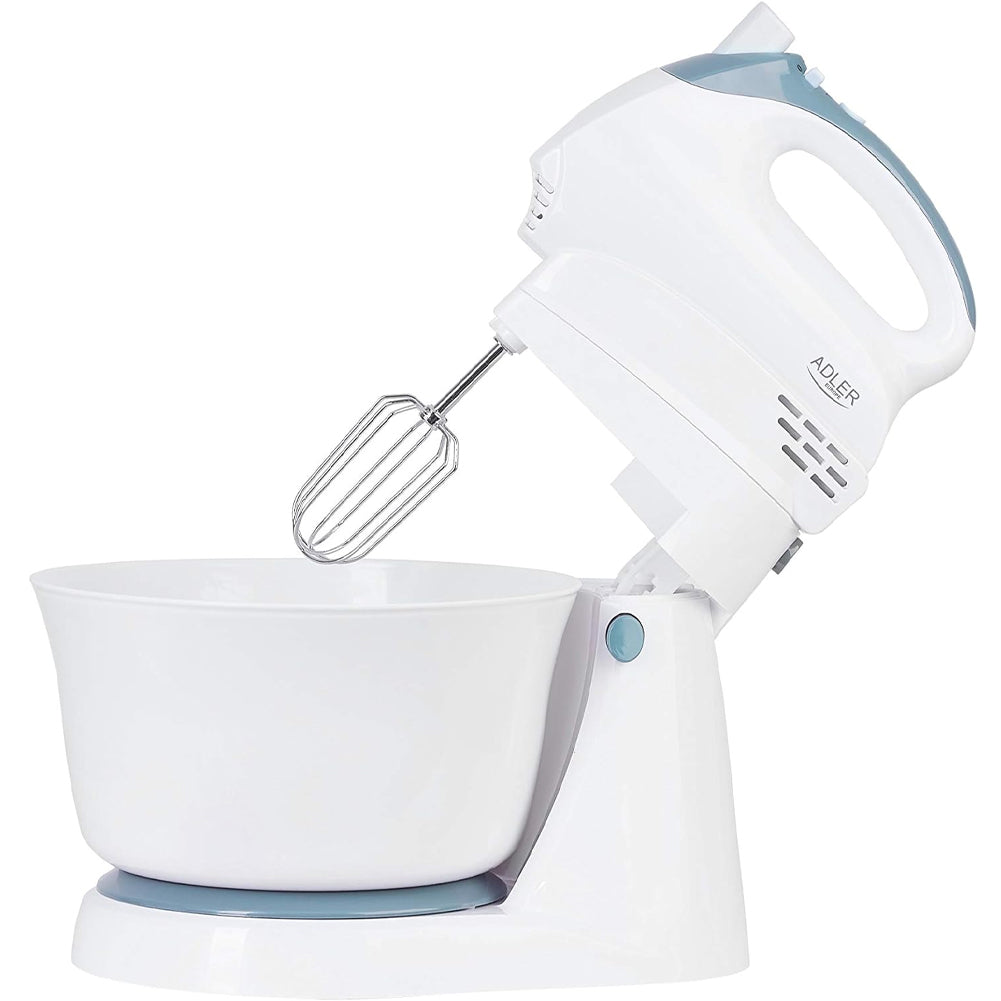 Adler AD4202 Stand Mixer Frullino con Ciotola Bianco 300 W Frullatore 5 Velocità