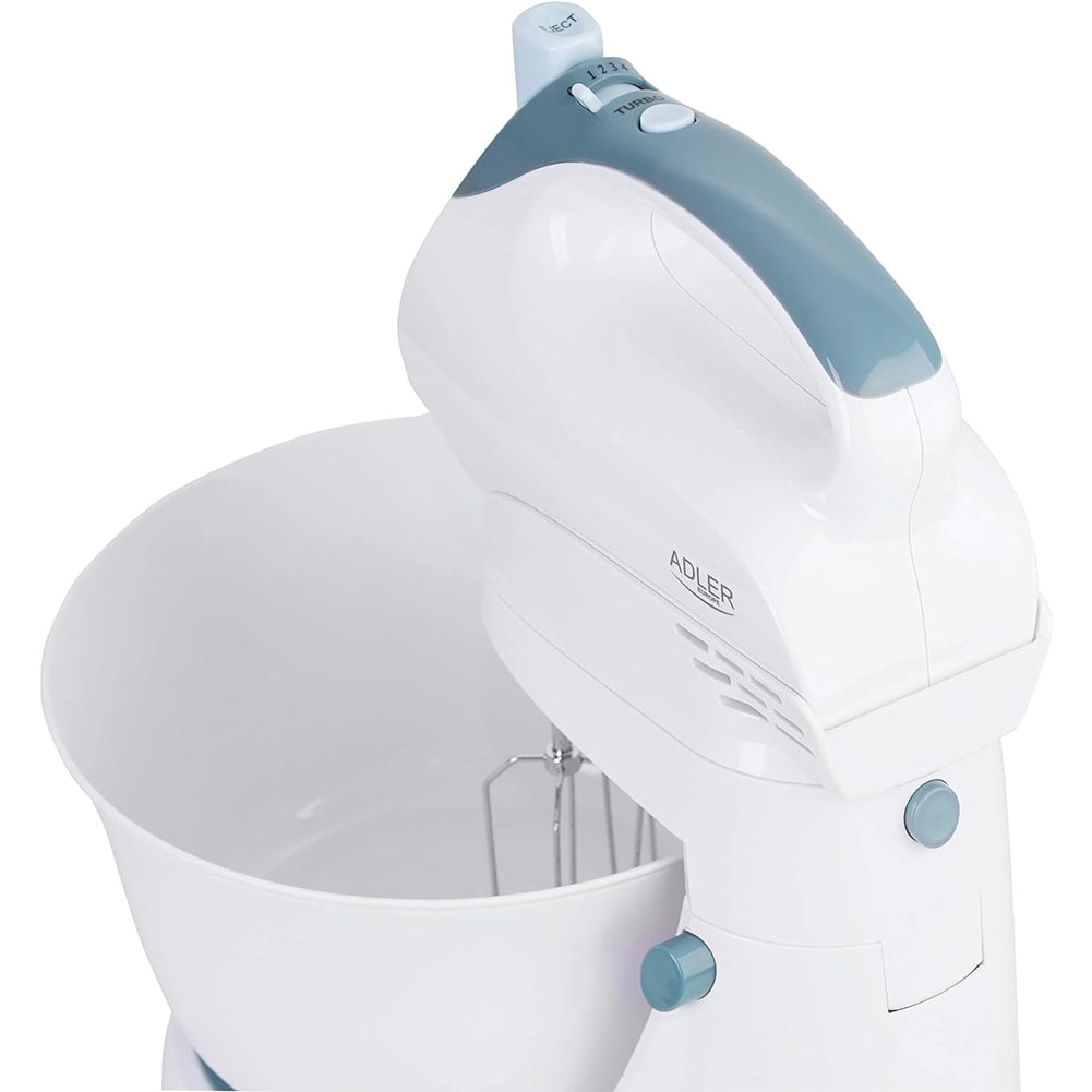 Adler AD4202 Stand Mixer Frullino con Ciotola Bianco 300 W Frullatore 5 Velocità