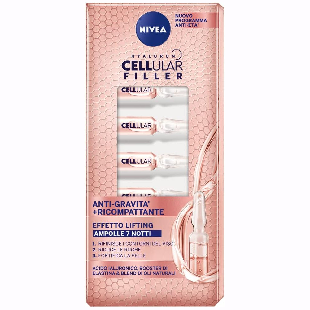 Nivea Cellular Filler Anti Gravità + Ricompattante Ampolle Lifting 7 x 8,40 ml