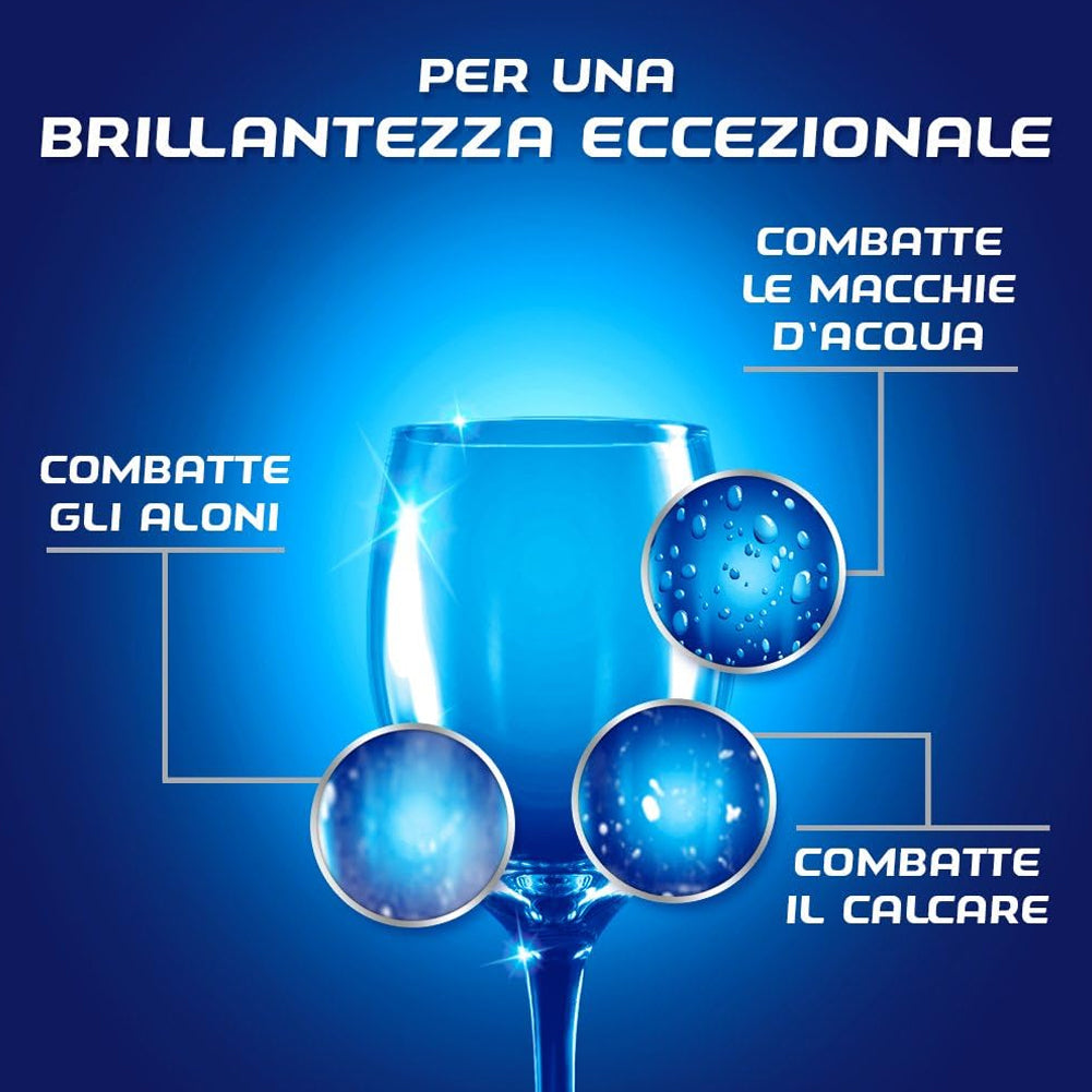 3 x 500ml Finish Brillantante Regular Piatti Brillanti Asciutti Fino 100 Lavaggi