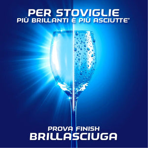 2x500ml Finish Brillantante Lavastoviglie Limone Brillantante Additivo Stoviglie