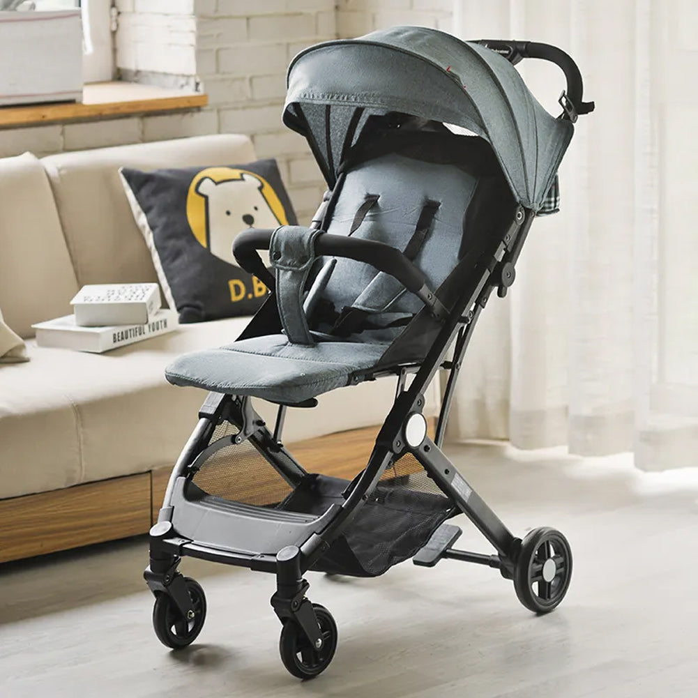 Passeggino Easy Ultra Leggero Grigio Chiusura Facilitata Salvaspazio Portata15kg