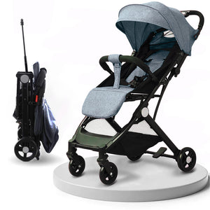 Passeggino Easy Ultra Leggero Grigio Chiusura Facilitata Salvaspazio Portata15kg