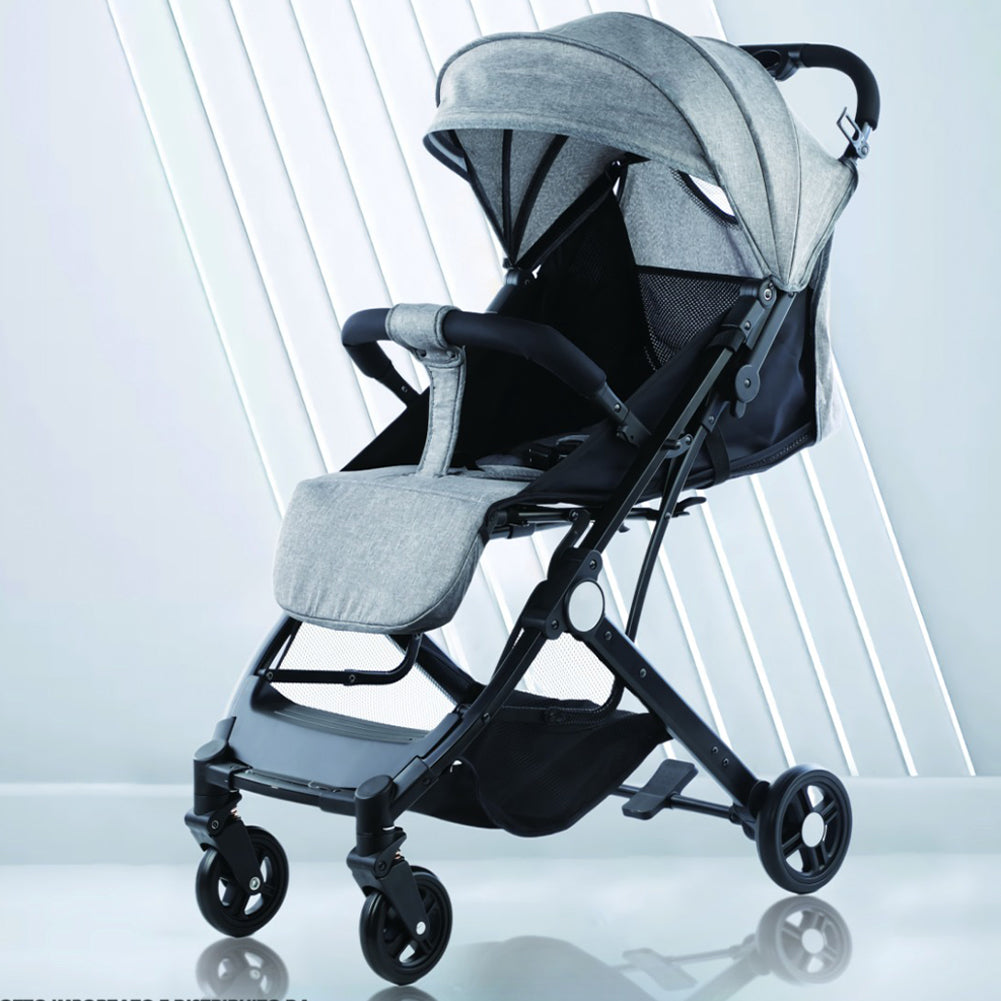 Passeggino Easy Ultra Leggero Grigio Chiusura Facilitata Salvaspazio Portata15kg