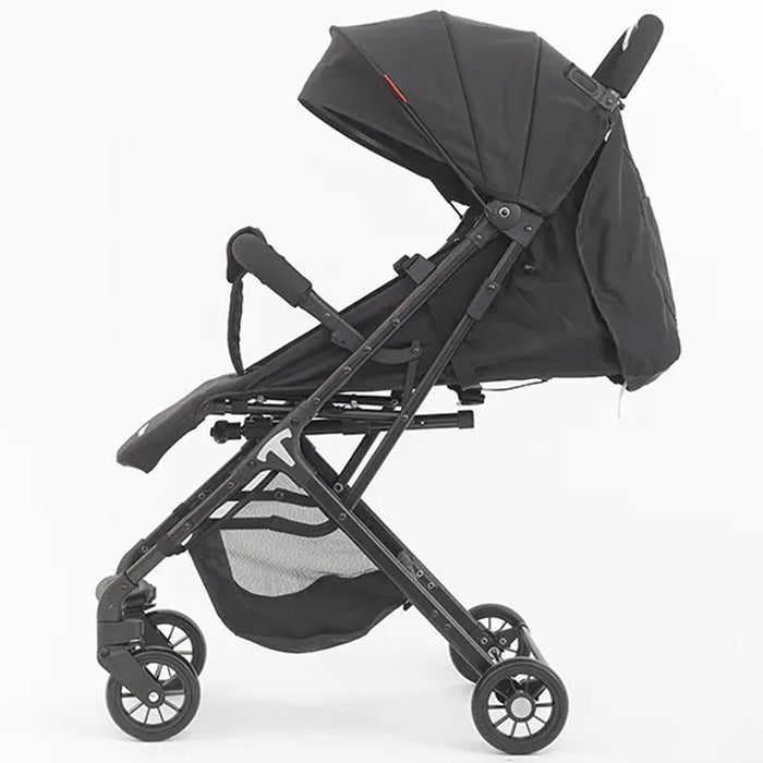 Passeggino Pro Ultra Leggero Nero Chiusura Facilitata Salvaspazio Portata 15 kg