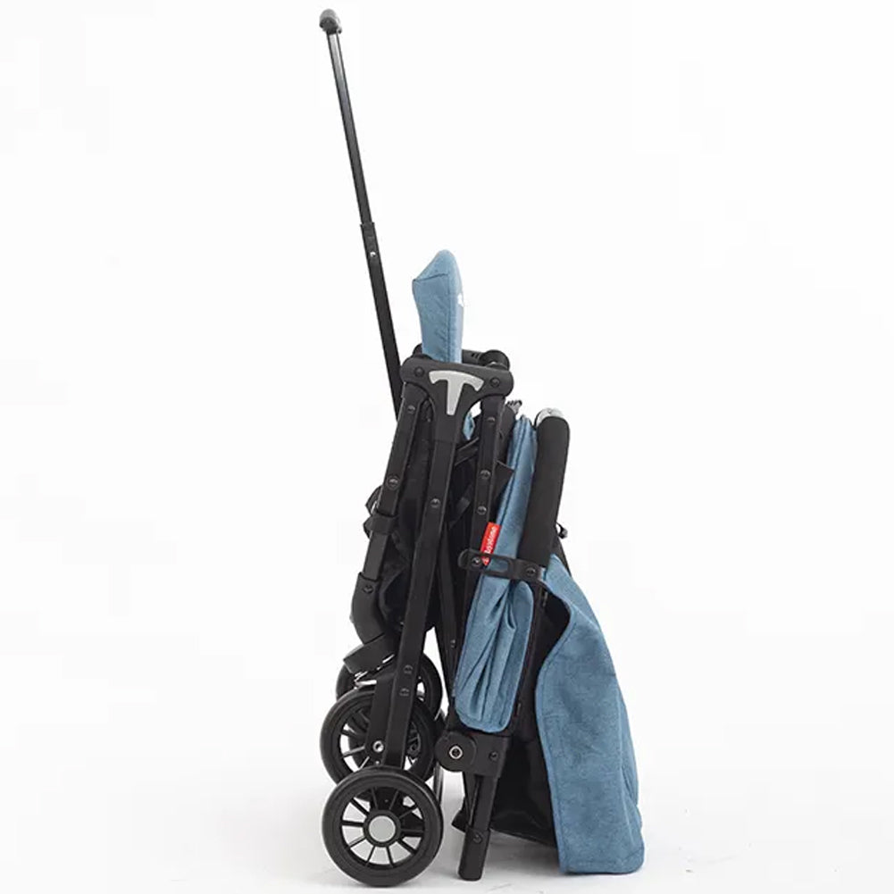 Passeggino Pro Ultra Leggero Blu Chiusura Facilitata Salvaspazio Portata 15 kg