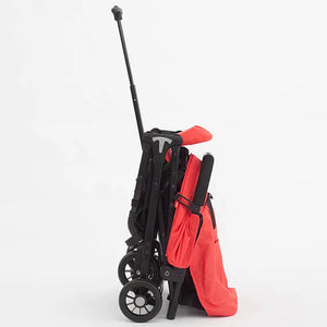 Passeggino Pro Ultra Leggero Rosso Chiusura Facilitata Salvaspazio Portata 15 kg