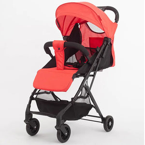 Passeggino Pro Ultra Leggero Rosso Chiusura Facilitata Salvaspazio Portata 15 kg