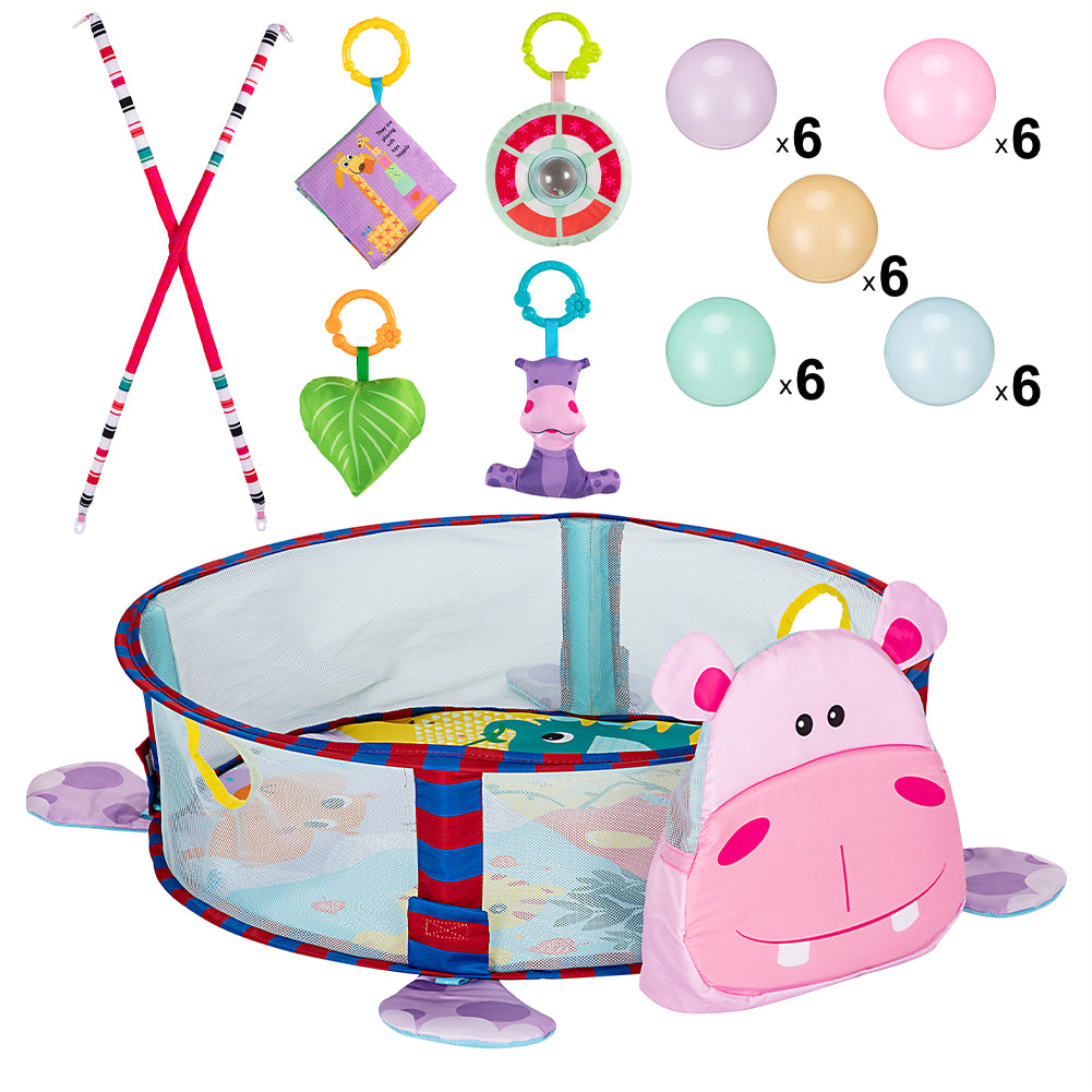 Palestrina Box Tappeto Neonato Bambino Maialino con Recinto Palline Idea Regalo