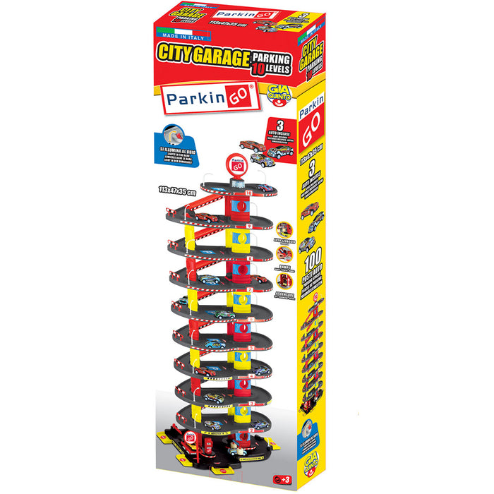 Garage Giocattolo a 10 Livelli Parcheggio City Multipiano per Bambini Idea Regalo