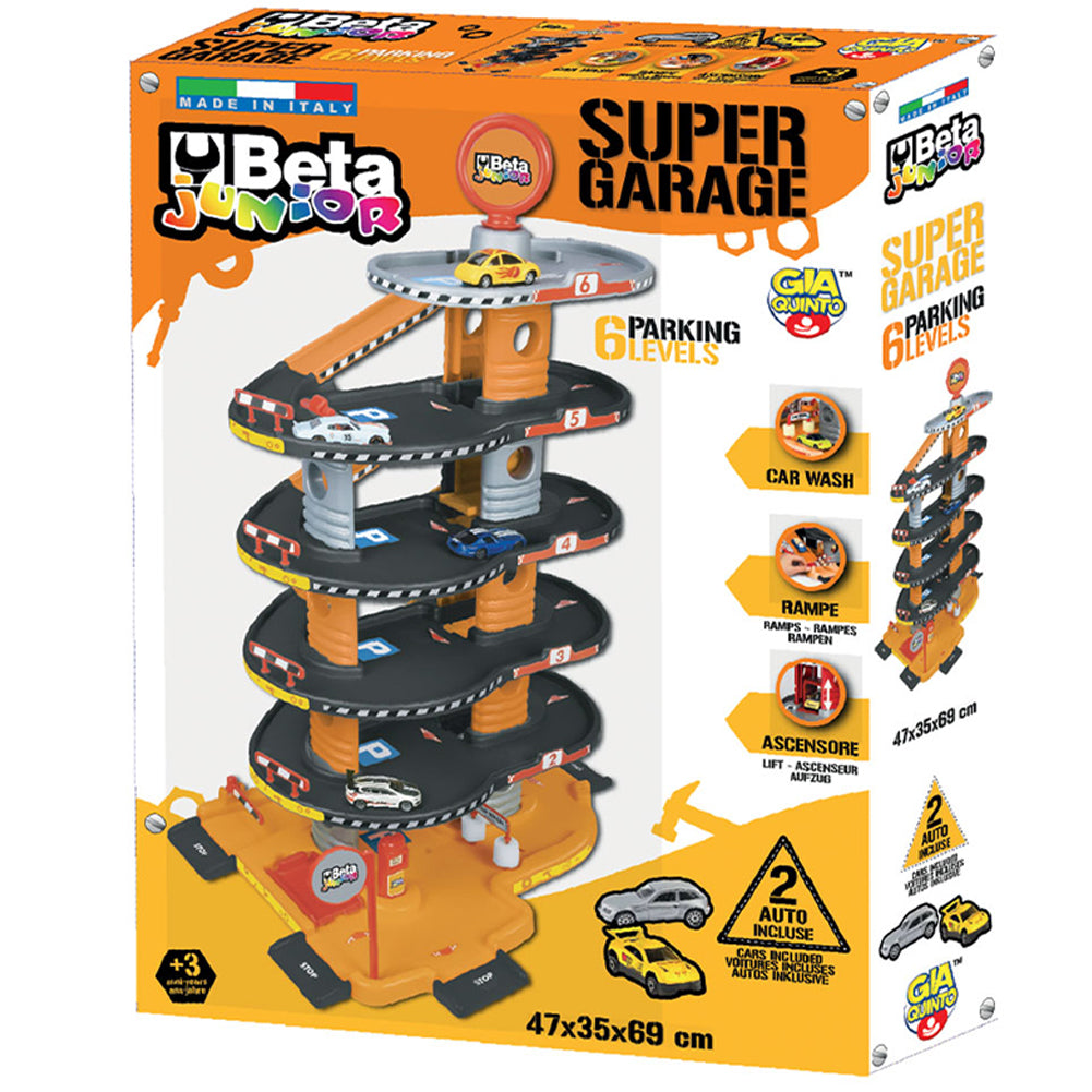 Garage Giocattolo a 6 Livelli Parcheggio City Multipiano per Bambini Idea Regalo