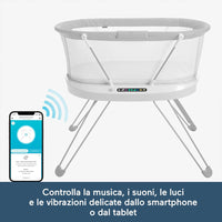 Fisher-Price Culletta Rilassante Intelligente Culla Vibrazione Controllo da App