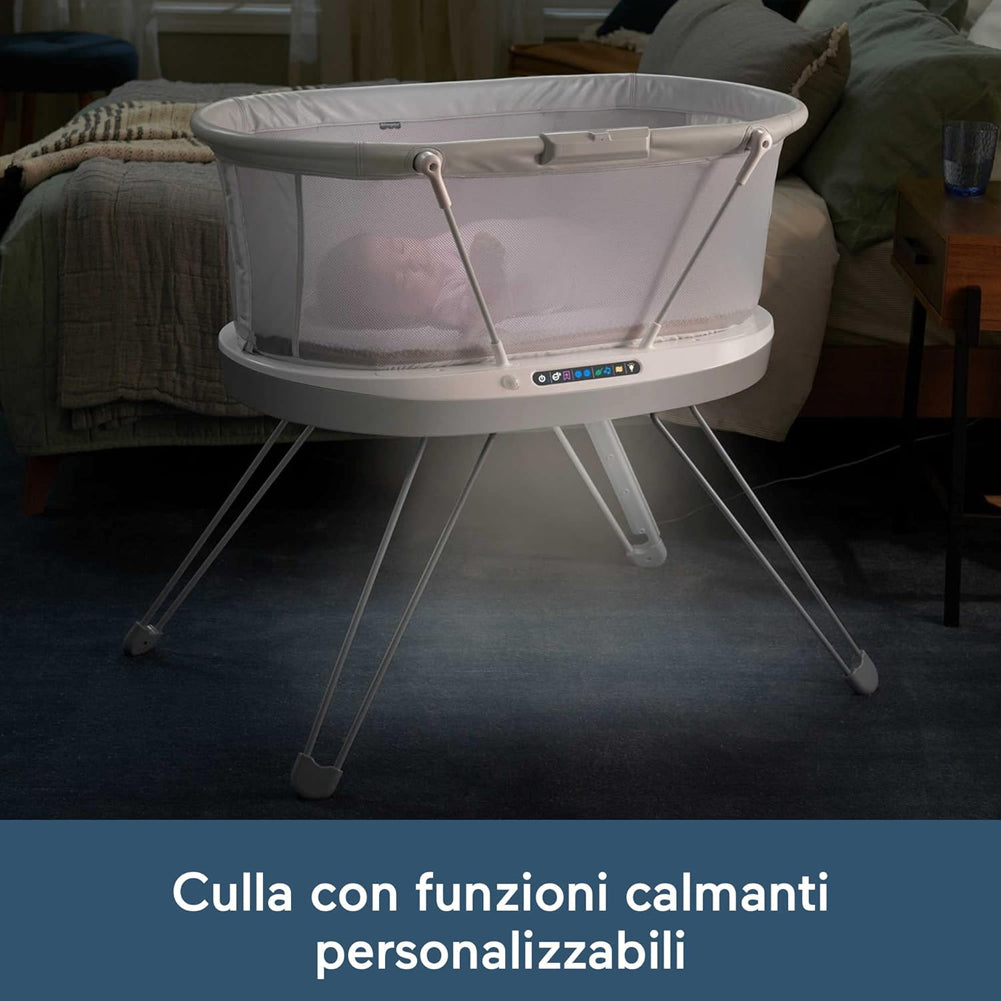 Fisher-Price Culletta Rilassante Intelligente Culla Vibrazione Controllo da App